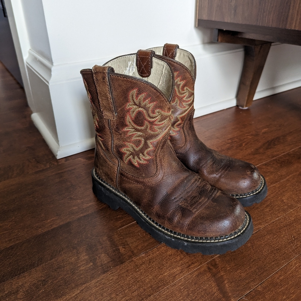 Ariat Fatbaby Western Work Boots Size 8